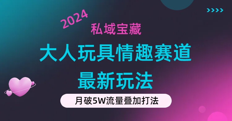 （11541期）私域宝藏：大人玩具情趣赛道合规新玩法，零投入，私域超高流量成单率高-创奇社