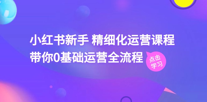 （11417期）小红书新手 精细化运营课程，带你0基础运营全流程（41节视频课）-创奇社