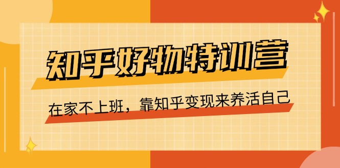 （11369期）知乎好物特训营，在家不上班，靠知乎变现来养活自己（16节）-创奇社