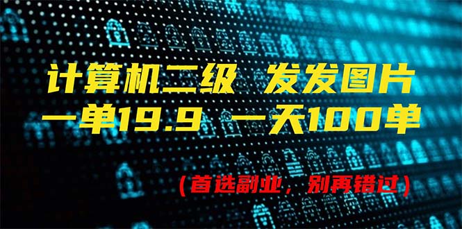 （11715期）计算机二级，一单19.9 一天能出100单，每天只需发发图片（附518G资料）-创奇社