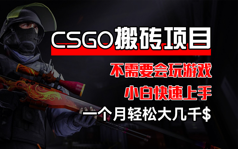 （12332期）CSGO 装备搬砖项目，操作简单，不需要会玩游戏，小白也能快速上手，一…-创奇社