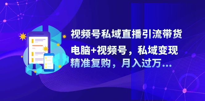 （12249期）视频号私域直播引流带货：电脑+视频号，私域变现，精准复购，月入过万…-创奇社