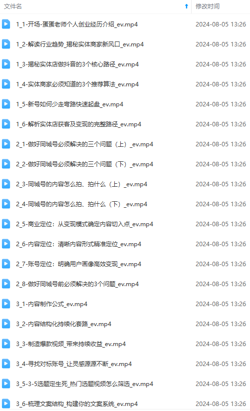 （11991期）实体店老板获客特训营：认知、定位、文案、矩阵、直播、AI等（72节）-2