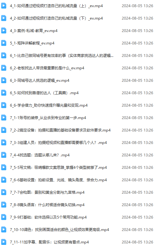 （11991期）实体店老板获客特训营：认知、定位、文案、矩阵、直播、AI等（72节）-3