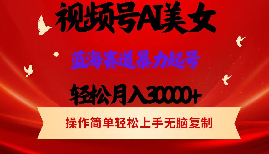 （12178期）视频号AI美女跳舞，轻松月入30000+，蓝海赛道，流量池巨大，起号猛，当…-创奇社 - AI前沿·副业变现·资源教程！