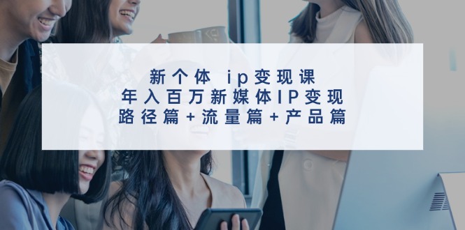 （11971期）新个体 ip变现课，年入百万新媒体IP变现，路径篇+流量篇+产品篇-创奇社