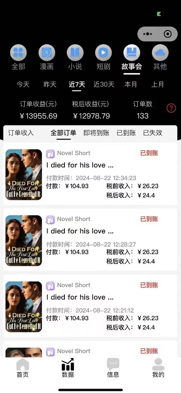 （12333期）最新海外小说推文撸美金，日入1000＋ 蓝海市场，矩阵放大收益爆炸-3