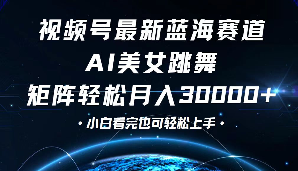 （12594期）视频号最新蓝海赛道，小白也能轻松月入30000+-创奇社