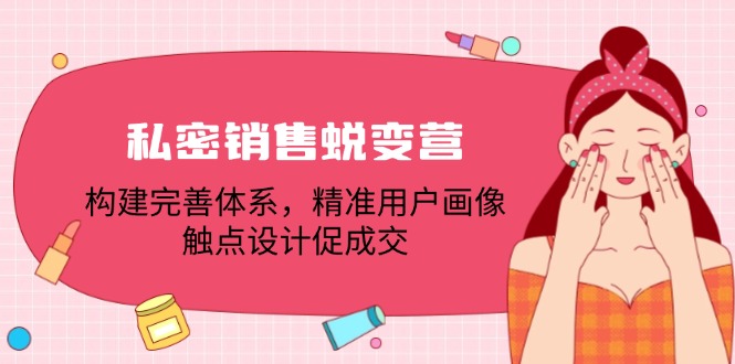 （12436期）私密销售蜕变营：构建完善体系，精准用户画像，触点设计促成交-创奇社