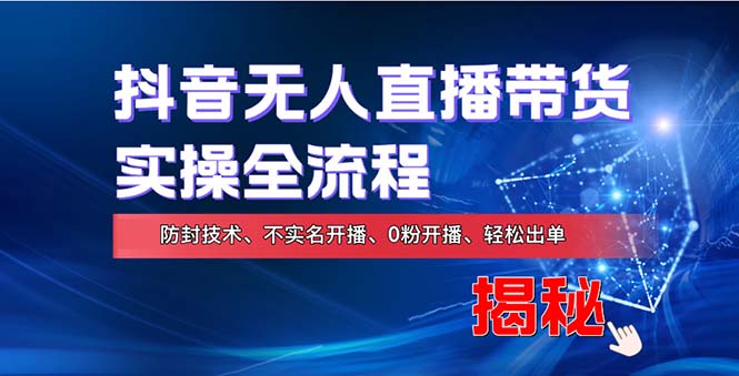 （13001期）在线赚钱新途径：如何用抖音无人直播实现财务自由，全套实操流程，含…-创奇社