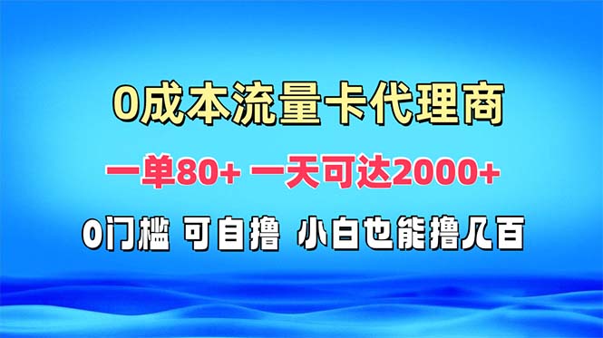 （13391期）免费流量卡代理一单80+ 一天可达2000+-创奇社 - AI前沿·副业变现·资源教程！