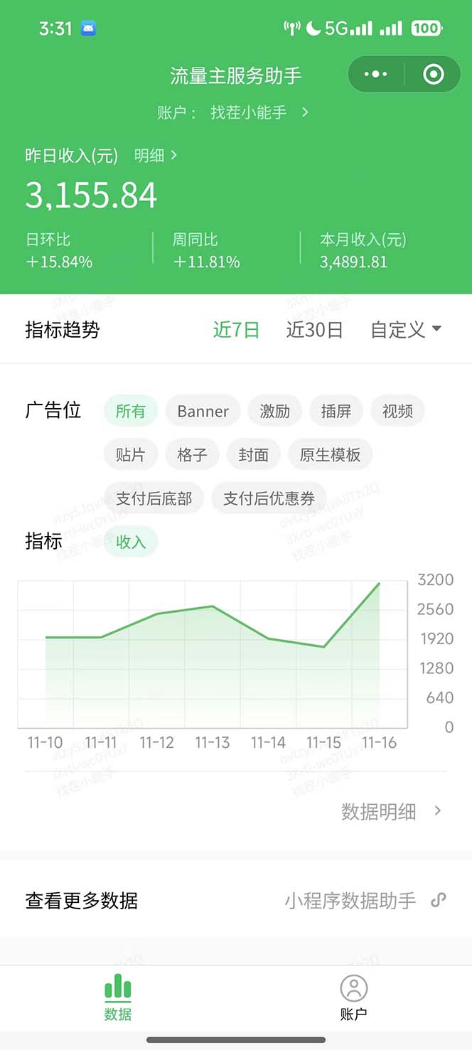 （13362期）微信小程序撸广告6.0升级玩法，全新变现方式，日均收益2000+-2
