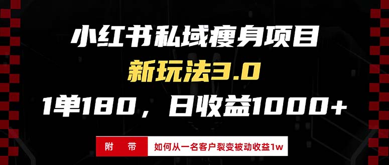 （13348期）小红书瘦身项目3.0模式，新手小白日赚收益1000+（附从一名客户裂变收益…-创奇社