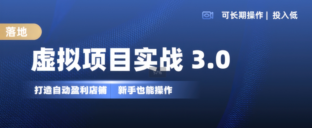 虚拟项目实战3.0，打造自动盈利店铺，可长期操作投入低，新手也能操作-1