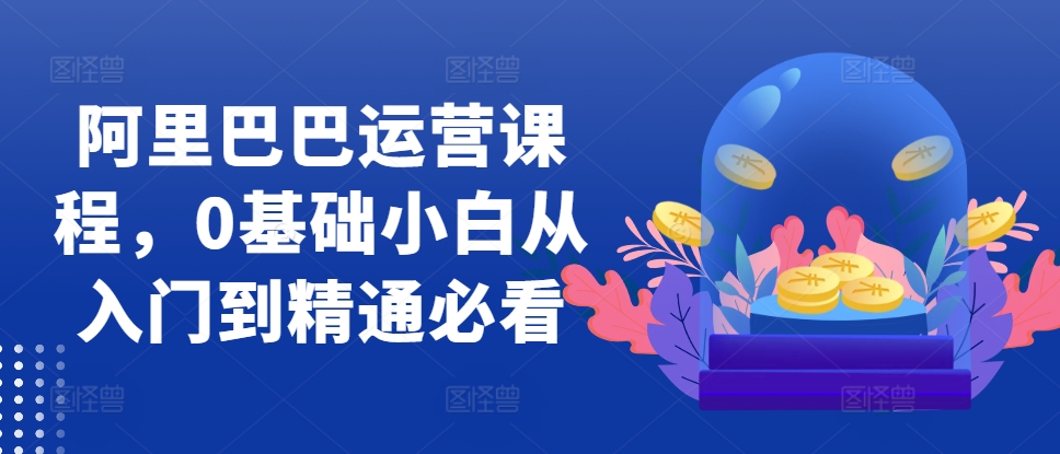 阿里巴巴运营课程，0基础小白从入门到精通必看-创奇社 - AI前沿·副业变现·资源教程！