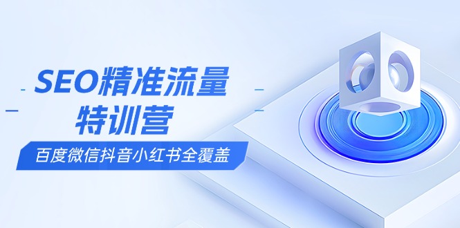 （13851期）SEO精准流量特训营，百度微信抖音小红书全覆盖，带你搞懂搜索优化核心技巧-创奇社