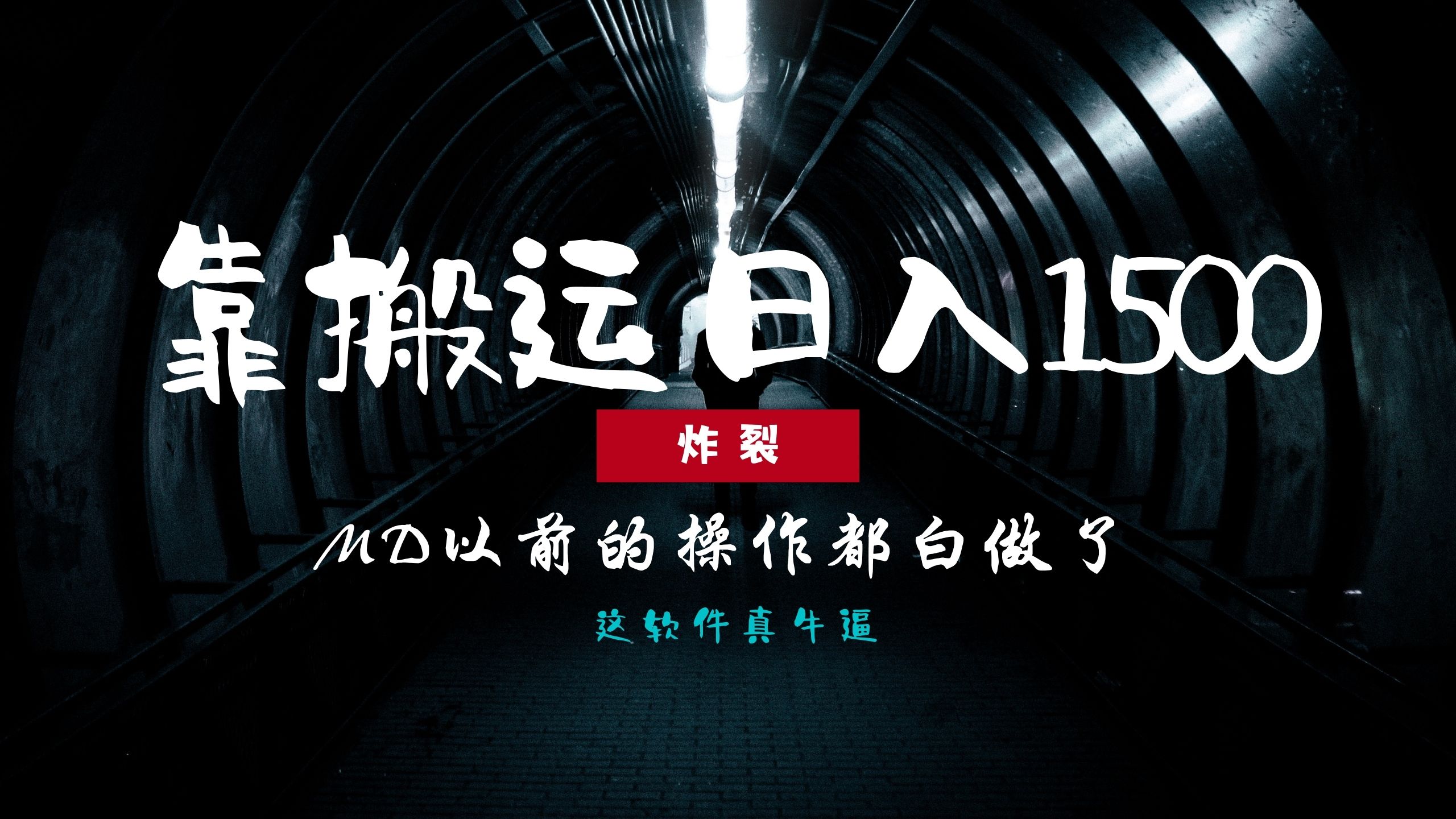 （13568期）炸裂！0基础搬运也能批量日赚1500+，以前的操作都白做了！-创奇社