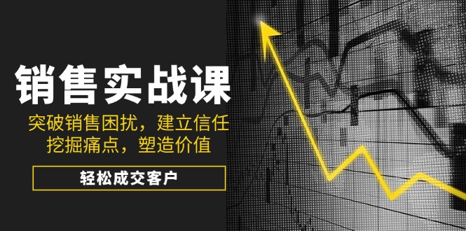 （14297期）销售实战课，突破销售困扰，建立信任，挖掘痛点，塑造价值，轻松成交客户-创奇社