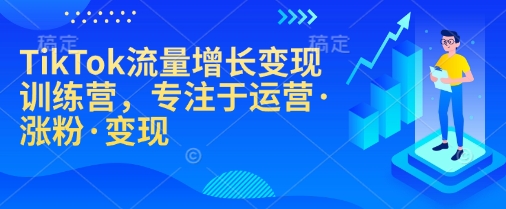TikTok流量增长变现训练营，专注于运营·涨粉·变现-创奇社 - AI前沿·副业变现·资源教程！