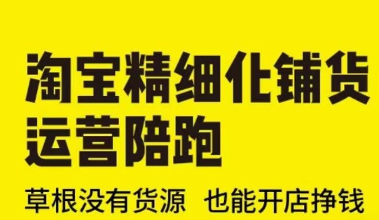 淘宝精细化铺货运营陪跑(部分更新至2025)，草根没有货源 也能开店挣钱-创奇社 - AI前沿·副业变现·资源教程！