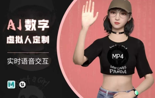 Ai数字人虚拟(智能体)实时语音交互特训营，​自行定制超写实角色AI数字人交互技术-创奇社