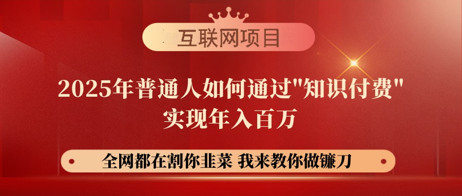 （14466期）【网创项目终点站-镰刀训练营超级IP合伙人】25年普通人如何通过“知识…-创奇社