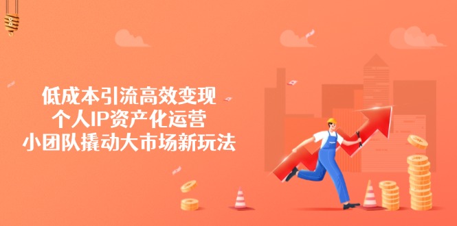（14555期）低成本引流高效变现，个人IP资产化运营，小团队撬动大市场新玩法-创奇社