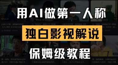 用AI做第一人称独白影视解说，手把手教学，保姆级教程-创奇社