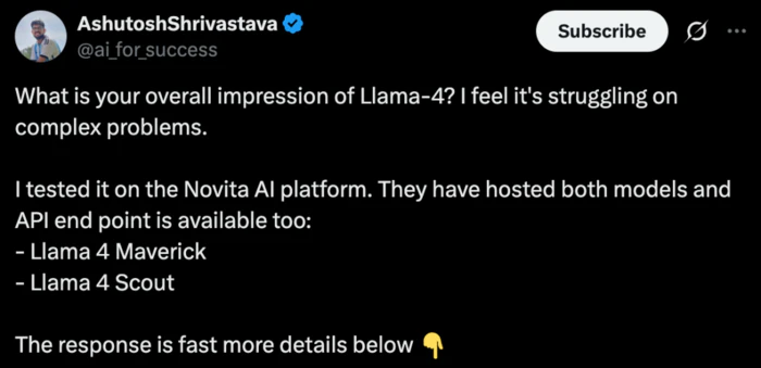 Meta Llama 4被疑考试「作弊」:在竞技场刷高分,但实战中频频翻车-5 Meta Llama 4被疑考试「作弊」:在竞技场刷高分,但实战中频频翻车-5