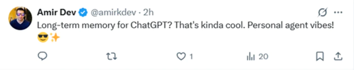 ChatGPT终于发布长期记忆功能,开启个人Agent时代-9 ChatGPT终于发布长期记忆功能,开启个人Agent时代-9