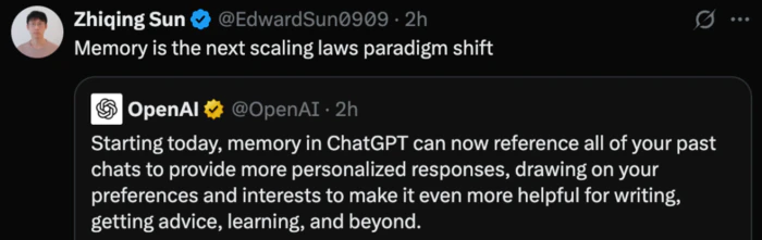 ChatGPT更新功能:全局记忆,另一个scaling laws?-7 ChatGPT更新功能:全局记忆,另一个scaling laws?-7
