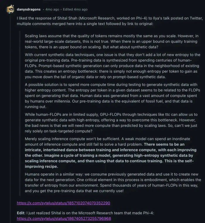 传统预训练正走向终结,推理优化与后训练提升有限,大模型今后如何突破发展瓶颈?-2 传统预训练正走向终结,推理优化与后训练提升有限,大模型今后如何突破发展瓶颈?-2