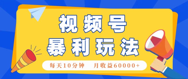 视频号AI赚钱法，每天只需10分钟，月入6万+！（超详细拆解）-创奇社
