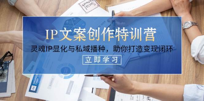 IP文案创作特训营，灵魂IP显化与私域播种，助你打造变现闭环（14节课）-创奇社