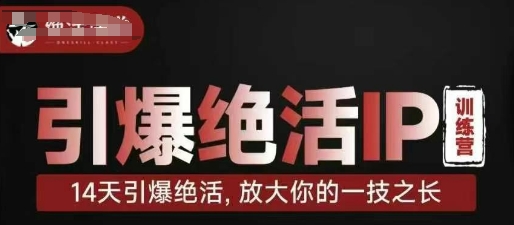 引爆绝活IP训练营，14天引爆绝活，放大你的一技之长-创奇社