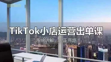 TikTok小店运营出单课，从开店选品、运营出单、发货回款，进行全流程讲解-创奇社