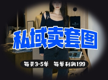 私域卖套图每天3-5单，每单利润99-创奇社 - AI前沿·副业变现·资源教程！