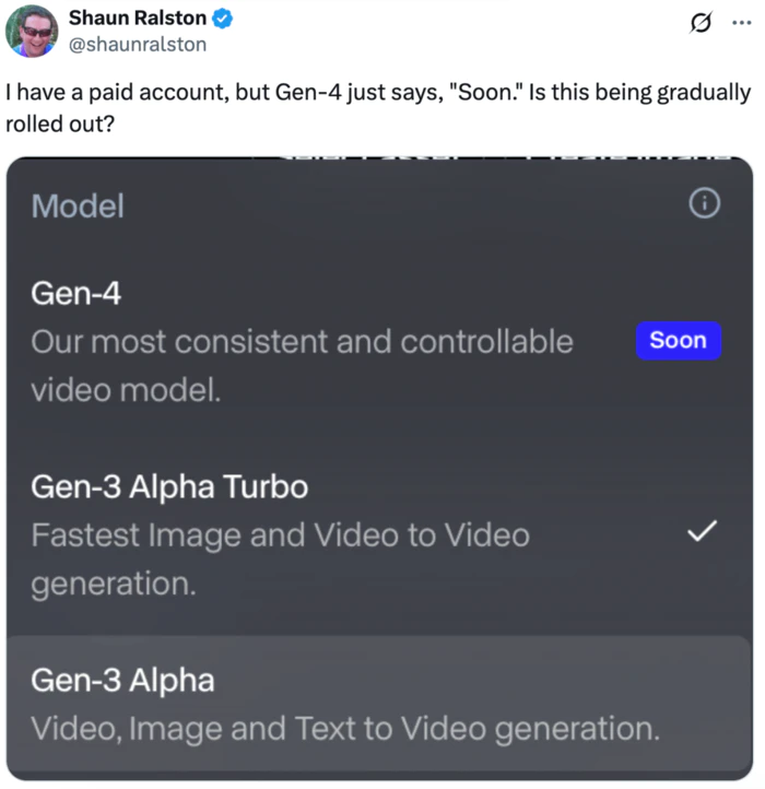 Runway最新视频模型Gen-4上线!保真度、一致性、可控性做到最强-2 Runway最新视频模型Gen-4上线!保真度、一致性、可控性做到最强-2