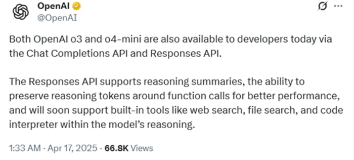 刚刚,o4-mini发布!OpenAI史上最强、最智能模型-9 刚刚,o4-mini发布!OpenAI史上最强、最智能模型-9