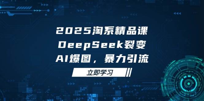 2025无界精品课，DeepSeek裂变，AI爆图，暴力引流助力淘系运营-创奇社