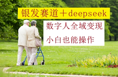 银发赛道+deepseek数字人全域变现，小白也能操作-创奇社