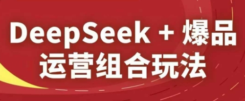 DeepSeek+爆品运营组合玩法，2025淘系精品课-创奇社
