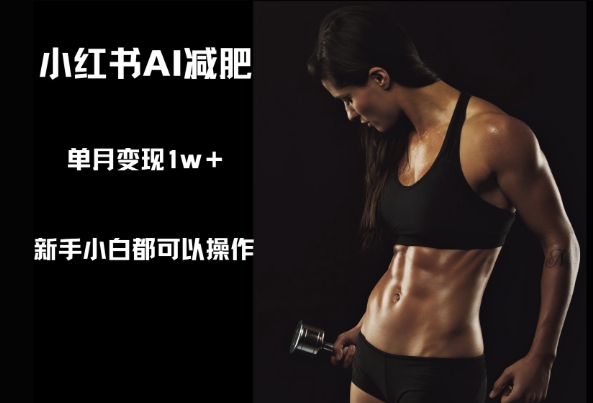 小红书AI减肥，新手小白都可以操作，单月变现1w+-创奇社 - AI前沿·副业变现·资源教程！