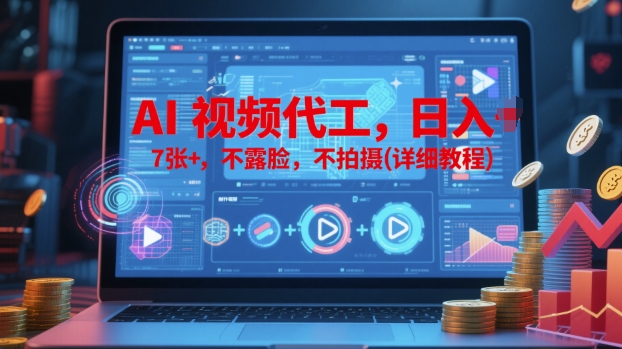 AI视频代工，日入7张+，不露脸，不拍摄(详细教程)-创奇社