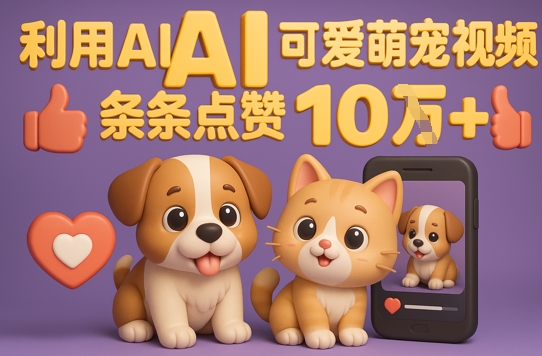 能骗过系统的AI萌宠视频制作全攻略：从0到 2W粉的爆款密码-创奇社