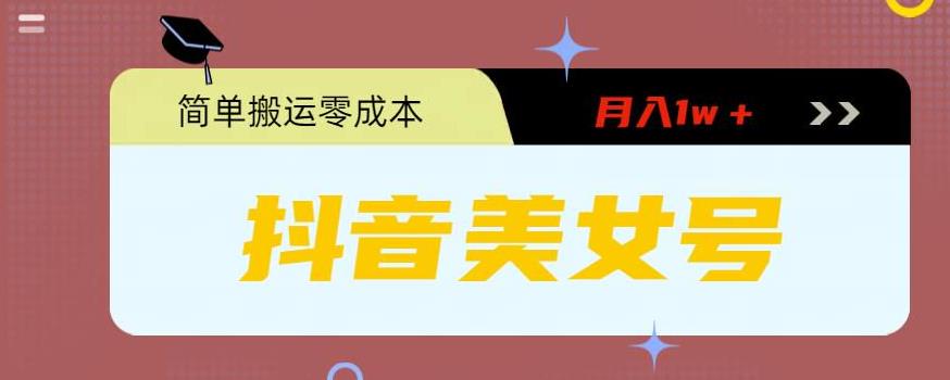 （5951期）0粉无门槛暴力起号美女号，简单搬运月入1w＋-创奇社