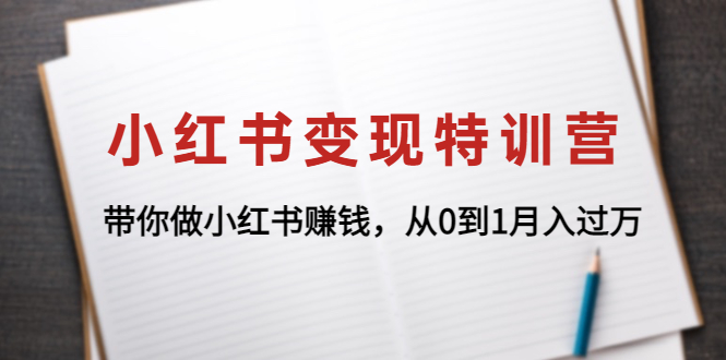 （4377期）小红书变现特训营：带你做小红书赚钱，从0到1月入过万-创奇社
