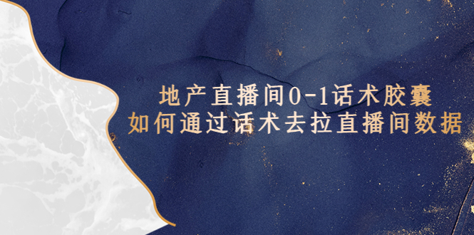 （5540期）地产-直播间0-1话术胶囊，知道怎么通过话术去拉直播间数据-创奇社