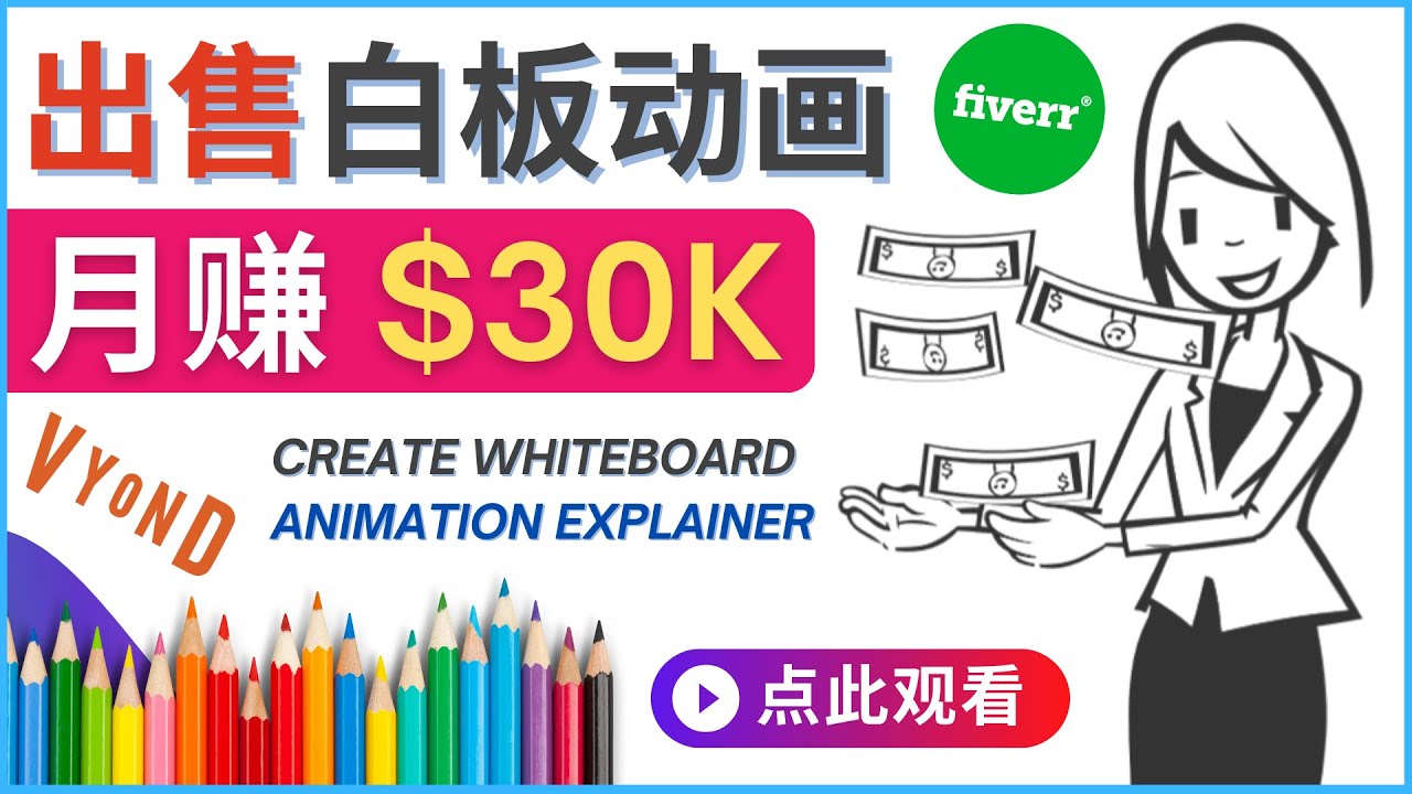 （4302期）如何用最简单制作白板动画（WhiteBoard Animation）月赚3万美元-创奇社