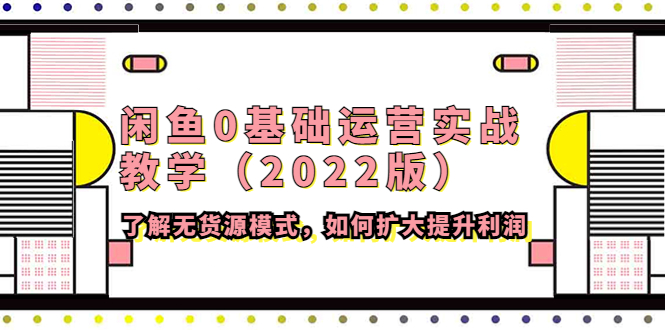 （4196期）闲鱼0基础运营实战教学（2022版）了解无货源模式，如何扩大提升利润-创奇社